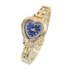 Dames Hartvormige Strass Horlogeband Armband Polshorloge