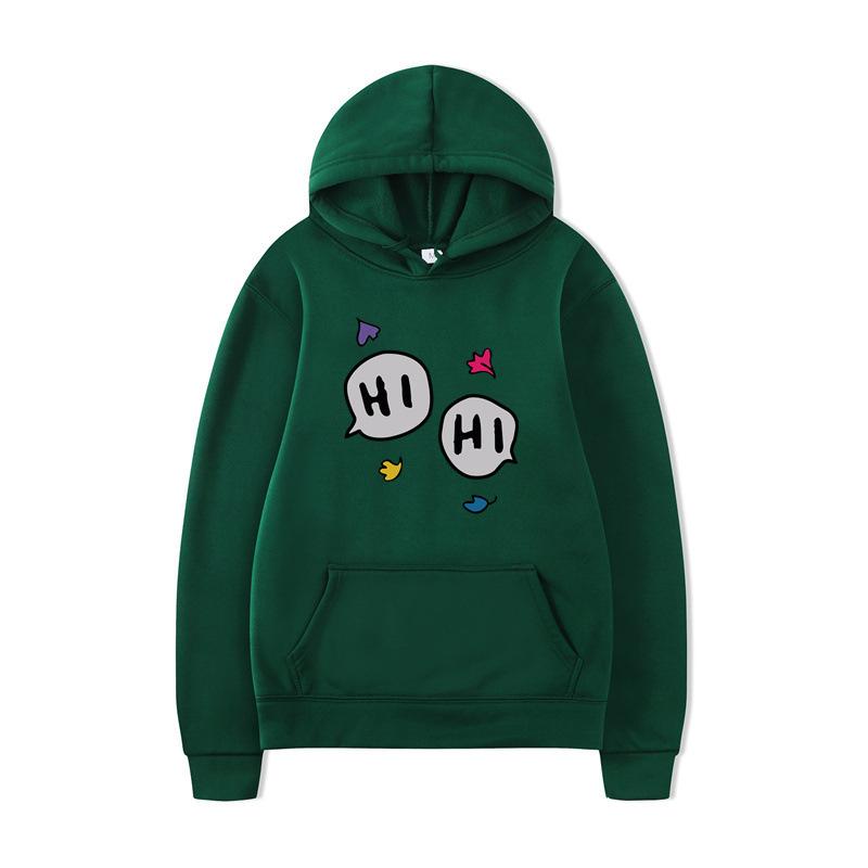 Autumn and Winter Korean Version of Harajuku Fleece Thickened Hooded Pullover Sweater, Male and Female Students Wear Couple Sweater