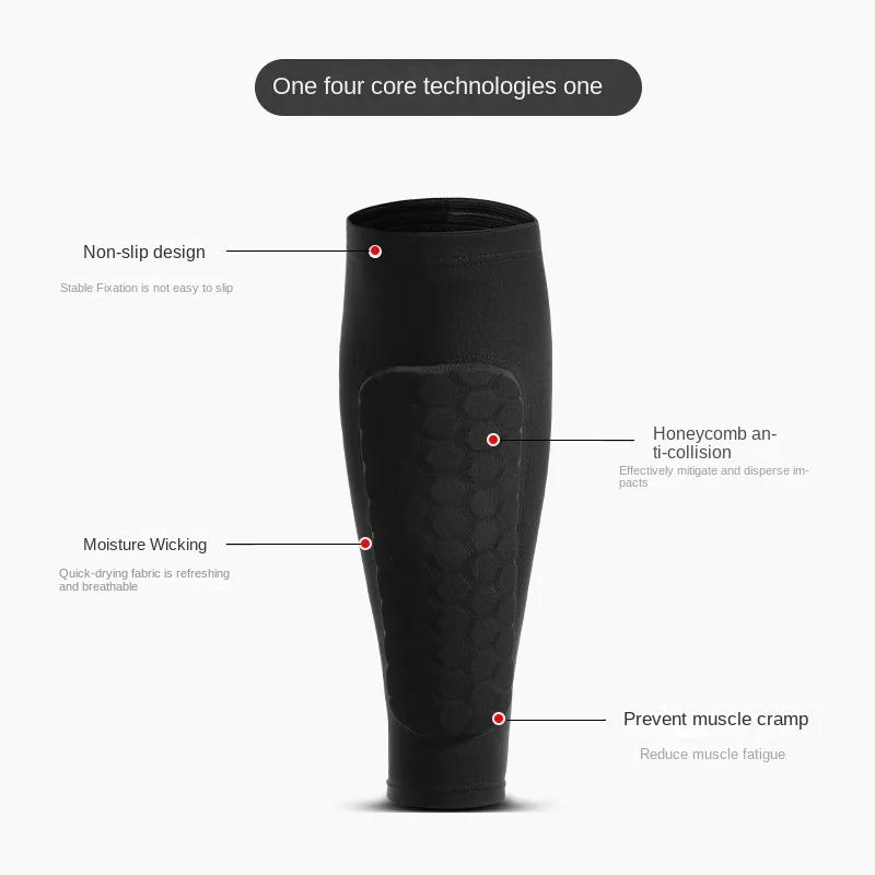 1 PC Honeycomb Soccer Shin Guards Football Shields Sports Legging Shinguards Leg Sleeves Protective Gear Shank Protector