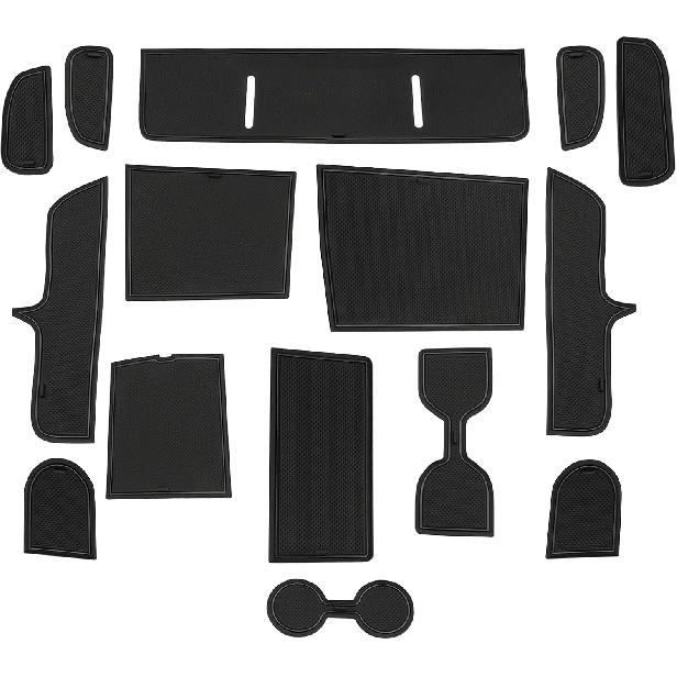 LUWU per Accessori Tucson 2024 - per Hyundai Tucson Limited 2022 2023 2024 Tappetini per Slot Porte 2024 Tucson Hybrid Sottobicchiere per Portabicchieri Centrale