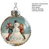 Christmas Ball Ornaments Snow House/Tree/Santa Clear Xmas Ball Hanging Decoration for Holiday Winter Tree Decor