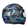 OGK Kabuto SHUMA FLAME Motorcycle Flat Size 2086224 Helmet, Black/Blue, M,