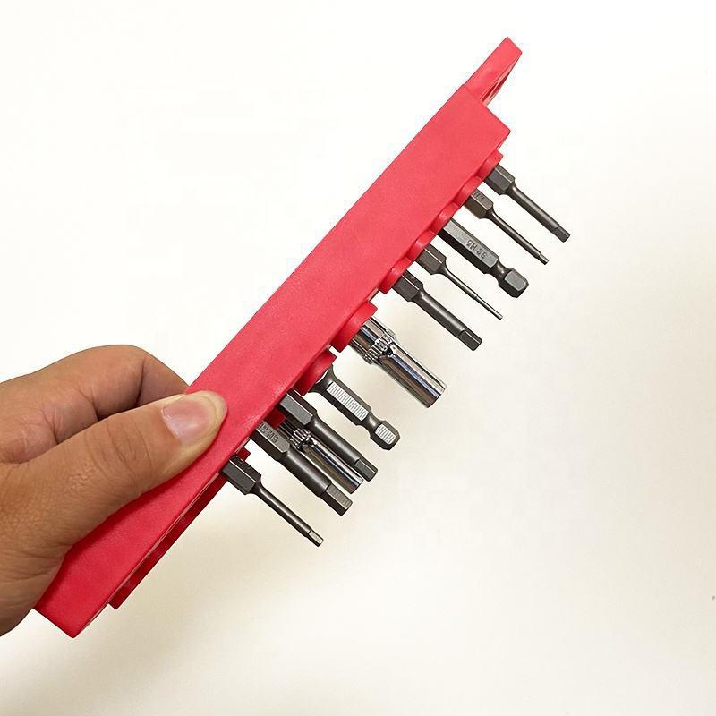 43 Holes Magnetic Hex Bit Holder Organizer For 1/4Inch Screwdriver Bit Storage Organizer Toolboxes Drill Bit Storage Box