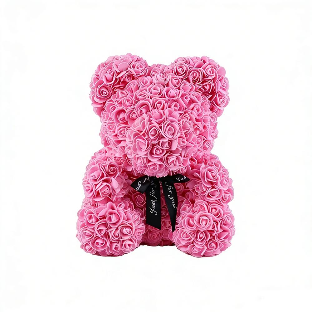 Lovers Gifts Simulated Flower Bear Sweet Valentine's Day Roses Rose Flower Bear Ornaments  Women