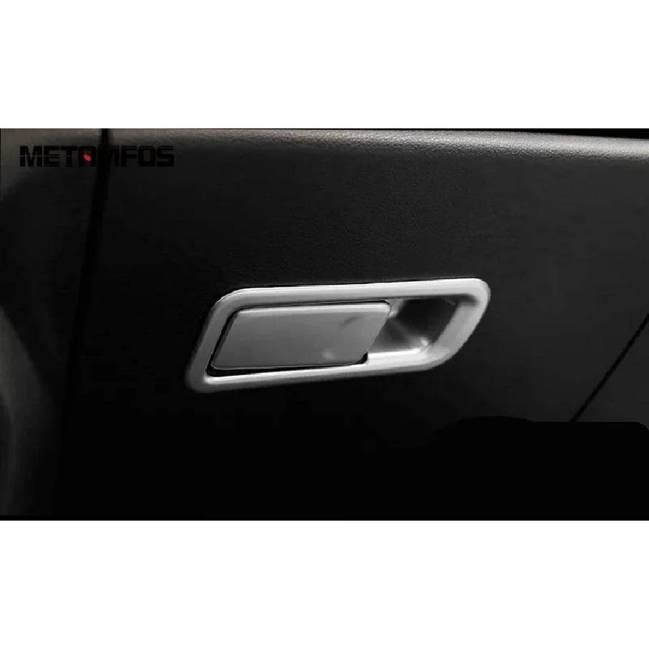For Jeep Renegade 2015 2016 2017 2018     Matte Glove Storage Box Door Handle Cover Trim Interior Accessories