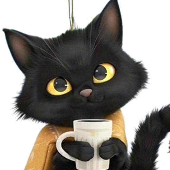 Katzenanhänger zum Aufhängen, Ornament fürs Auto, realistische Tierform, Acryl, 2D-Katzenanhänger