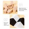 1 Set Verstecktes Puzzle Baustein Spielzeug Denksportaufgabe Schwarz Weiß Holzblock Brettspiel Kleinkinder Farbform Lernen Fokus Training STEM Pädagogisches