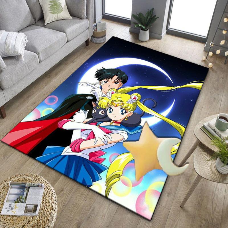 Christmas anime Princess Office Rug Chair Mat, Game Carpet, Suitable for Front Door, Bedroom, Living Room, Desk, Holiday Gift
