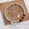 VENTFILLE 925 Sterling Silve Red Agate Bracelet for Women Flower Pendant Lucky Bead Originality Jewelry Gift Dropshipping