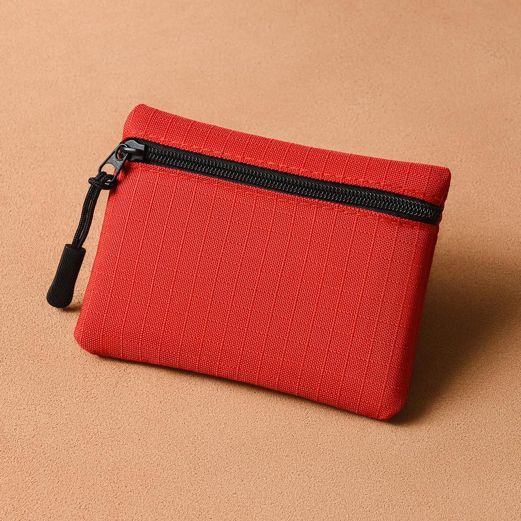 Mini porte-monnaie en toile à fermeture éclair simple, pochette de rangement pour enfants, poche pour argent, couleur unie, porte-monnaie, porte-clés, pour femmes et hommes, mignon, mini porte-monnaie