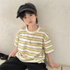 Boys' Striped Short-Sleeve Cotton T-Shirt