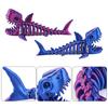 3D Printed Shark with Movable Joints and Free Swinging Creative Toy Decoration Gift