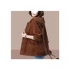 2025 Women's Slimming Corduroy Jacket: Spring/Autumn Casual Loose Fit for Middle-Aged and Elderly Mothers