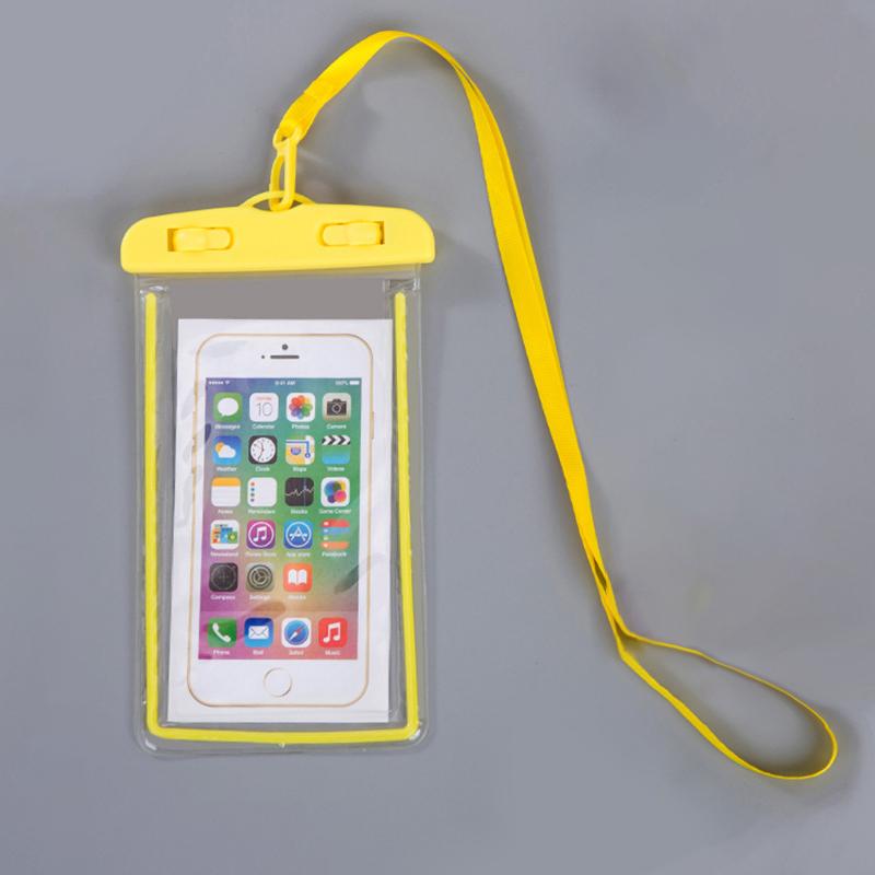 

IP68 Универсальный водонепроницаемый чехол для телефона Водонепроницаемая сумка Мобильный чехол для iPhone 13 12 11 Pro Max X Xs 8 Huawei Samsung жёлтый