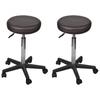 Day and Night - Day and Night Office Stools 2 Pcs Brown Synthetic Leather
