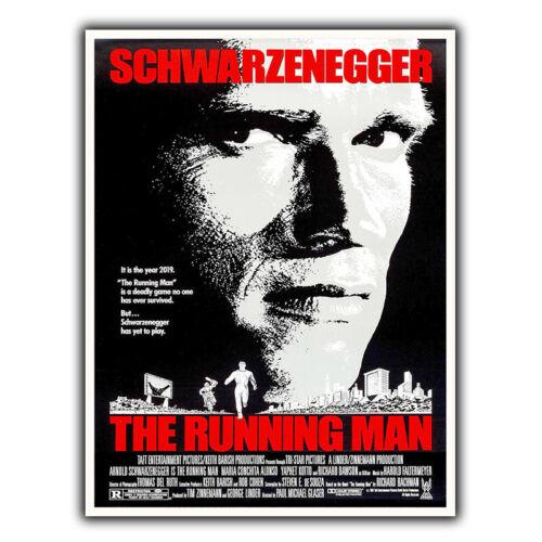 METAL SIGN PLAQUE THE RUNNING MAN Film Movie Advert poster print man caveAluminum 20x30cm(7.8x11.8inch)