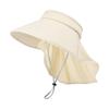 Ice Cool Summer Silk Sunhat Sunshade Hat Neck Cover Travel Outdoors Breathable