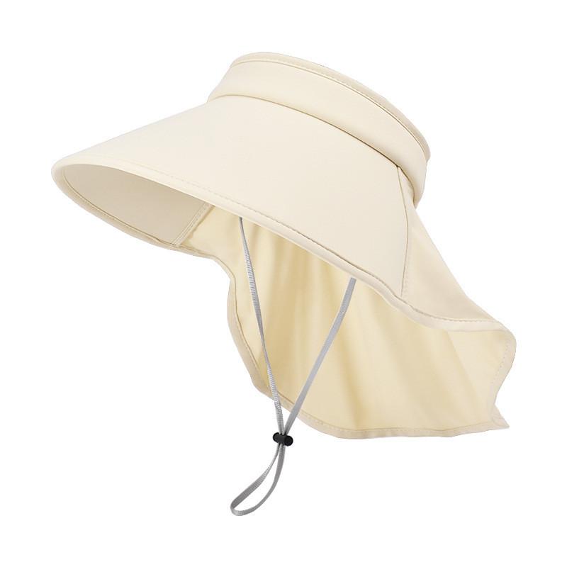 Ice Cool Summer Silk Sunhat Sunshade Hat Neck Cover Travel Outdoors Breathable