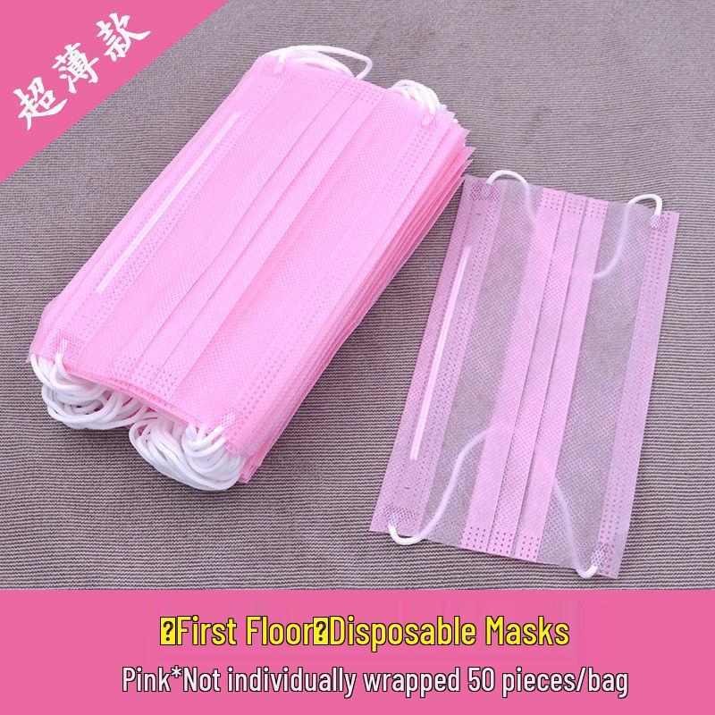 Ultra-dünne atmungsaktive Einwegmasken: Ein- oder dreilagig, Unisex, Einzeln verpackt, Erhältlich in Weiß oder Schwarz