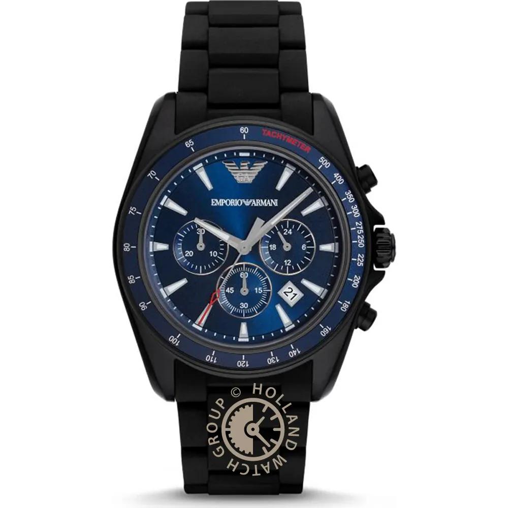 Emporio Armani Sigma Blue Metal/Black Men s Quartz Chronograph AR6121 синий