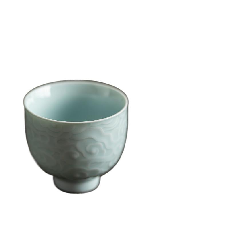 Ceramic retro master cup Kung Fu tea cup personal cup tea cup tea room tea cup household anti-scalding tea cup