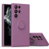 Suitable for Samsung S25 Ultra Mobile Phone Case S23fe Full-inclusive Liquid Silicone S24plus Ring Holder Note20