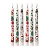 6Pcs LED Taper Candles Battery Operated Flameless Candles with Remote Control Christmas Light-up Candles for Home Winter Festive Decor