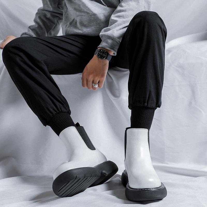 Fashion Casual Men's Boots Thick Bottom Comfortable Style Street Leisure Outdoor Motorcycle Hot Selling  Daily Adult Youth Shoes Hot