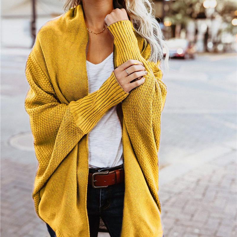 Winter Women's Sweater Cardigan Large Size Sweater Coat Casual Sweater