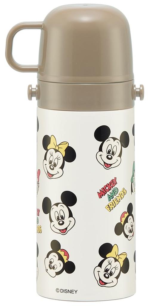 Skater Stainless Steel Water 420ml or 350ml Mickey Friends Cooking and Insulated for Girls and Disney Small Water Sports Water Kids' Bottle, 2-Way