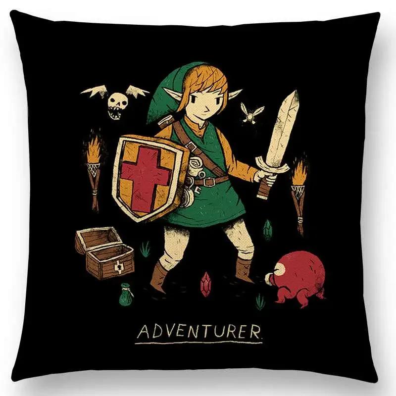 Magical Animals Sofa Throw Pillow Case Fantasy Adventure Fairy Tales Bear Walrus Wild Boar Bird Dog Cushion Cover