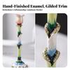 Flower Candle Holder Vintage Decor Gorgeous for Mantel