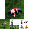 Set Of 4pcs Miniature Naughty Gnome Statues For Whimsical Garden Decor And Fun