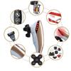 Handheld Electric Vibrating Neck Back Massager Relax Body Warm Moxibustion Nursing Device Multifunctiona Hammer Massager