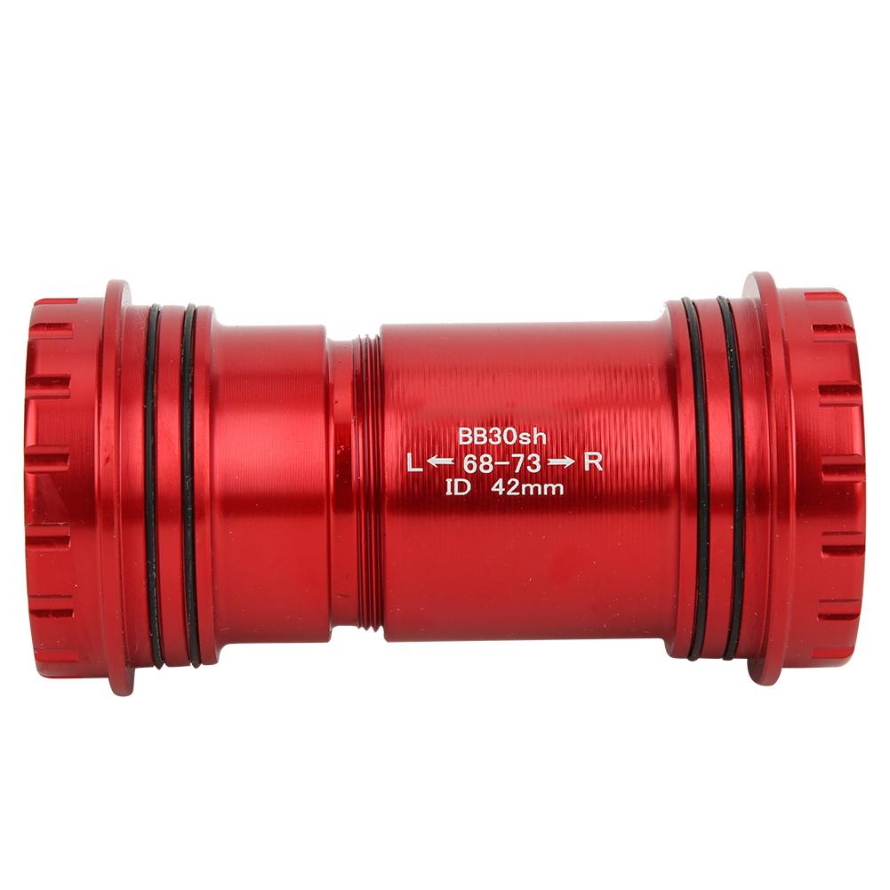 BB30 Alloy Bike Integrated Thrd Screw In Locking Bring Bottom Bracket Crankset Accessory(Black )