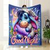 1 Stück Winnie Puuh Esel Aufgedeckte Decke - Ultra Weich & Gemütlich Geschenk für Mama und Tochter, Leicht für Bett, Sofa & Reisen