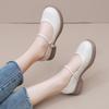 New Mary Jane Shoes Soft-soled Small Leather Shoes Black One-word Soft-soled Shallow Mouth Single Shoes