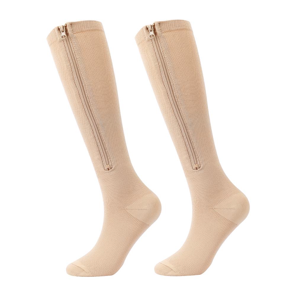Zippered Compression Sports Socks for Varicose Veins