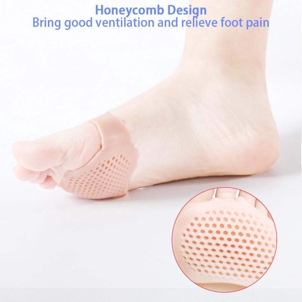 2Pcs Pain Relief Silicone Pads Forefoot Insoles Metatarsal Cushions Foot Massage Insoles Foot Care Tool Orthotics Toe Separator