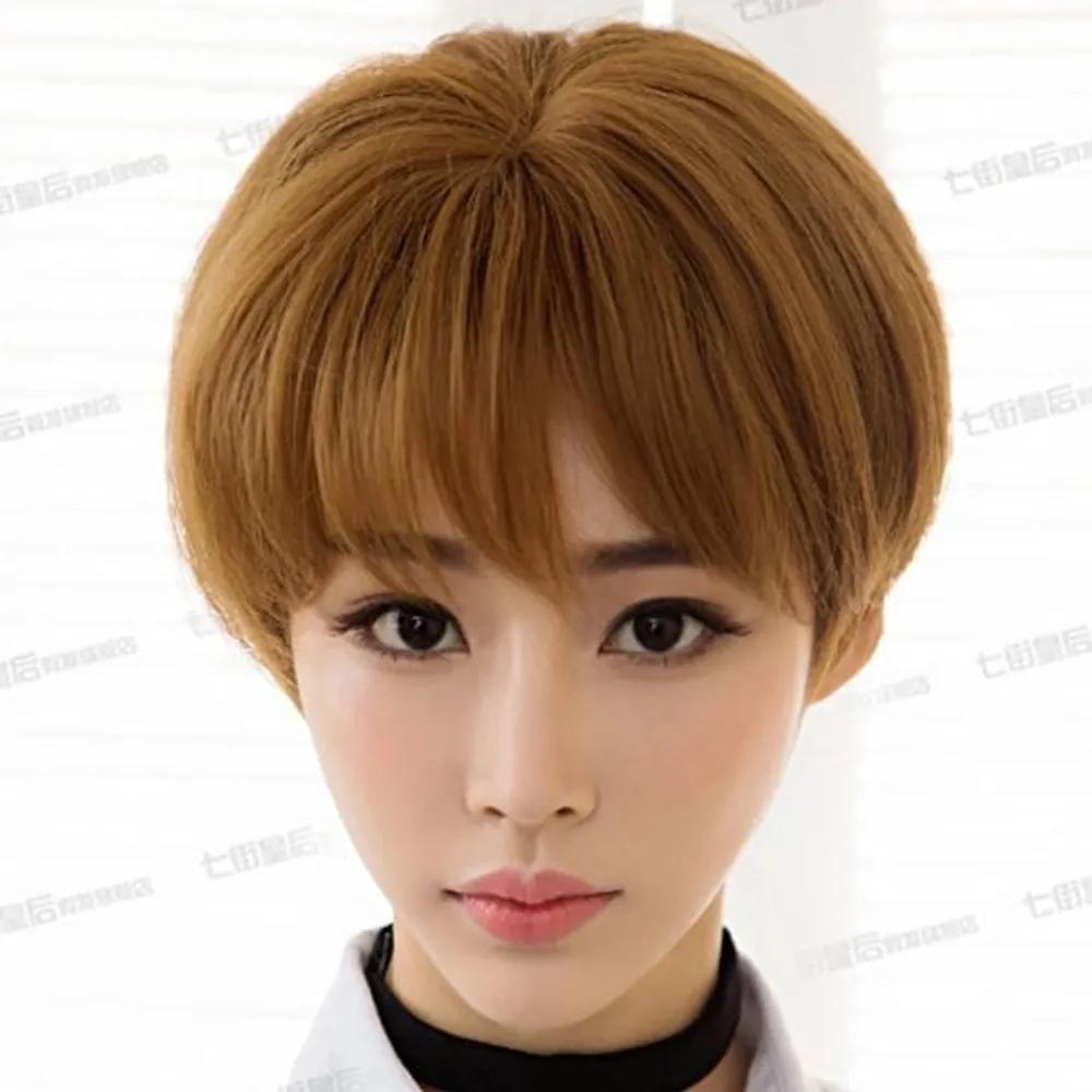 Bobo Short Hair Wig 28CM-Dark Brown