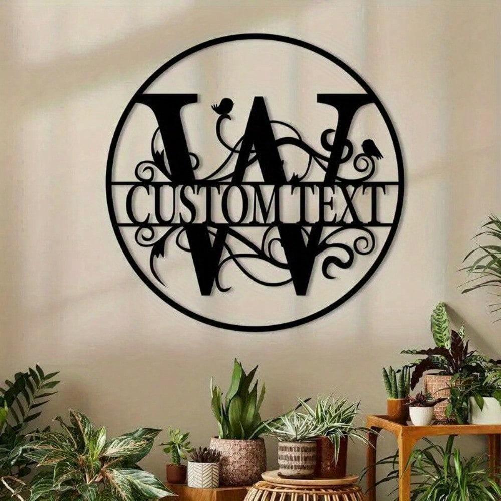 Custom Metal Letter Sign, Personalized Name Plate for Wall Decor, Birthday Gift, Housewarming, Wedding, Party Decoration