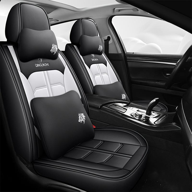 Husă scaun auto cu 5 locuri, pernă pentru scaun auto, set complet, impermeabil SUV, husă scaun auto din piele PU, husă universală pentru scaun auto compatibil cu set complet