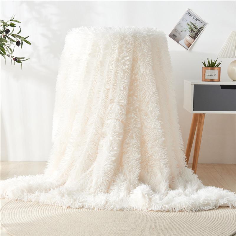 Decorative Extra Soft Fuzzy Faux Throw Blanket Reversible Long Hair Shaggy,Fluffy Cozy Plush Comfy Microfiber Fleece Blankets for Couch Sofa Bedroom