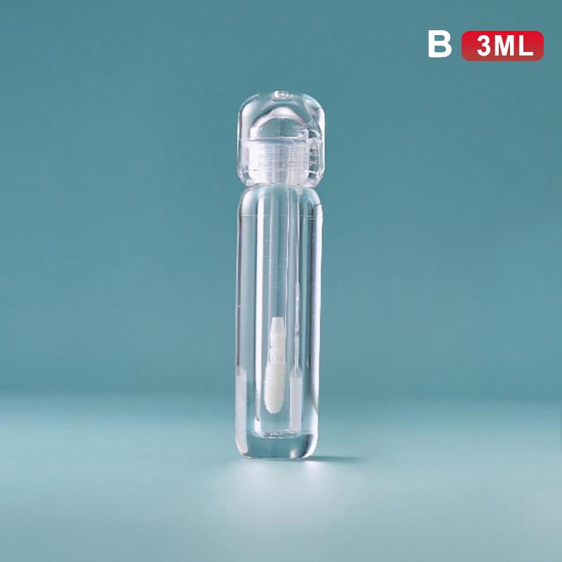 1Pcs 3ml/3.5ml Transparent Empty Lip Gloss Tube – Refillable Container for DIY Liquid Lipstick and Lip Glaze