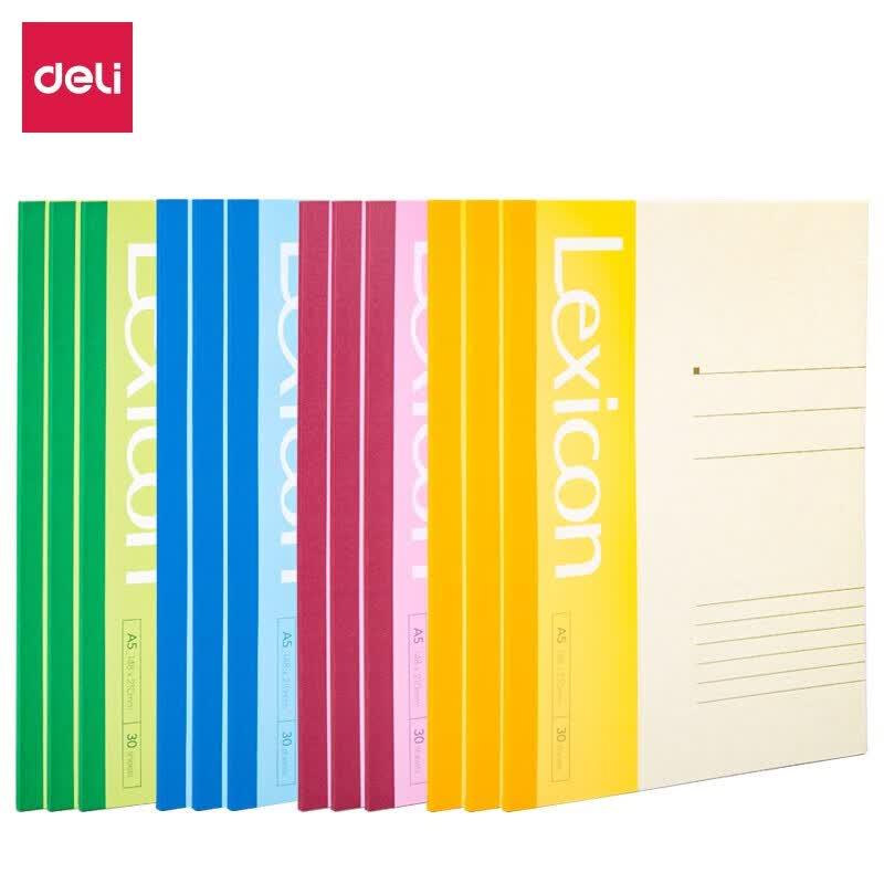 Deli A5 Simple Style Softcover Notebooks (12-Pack)