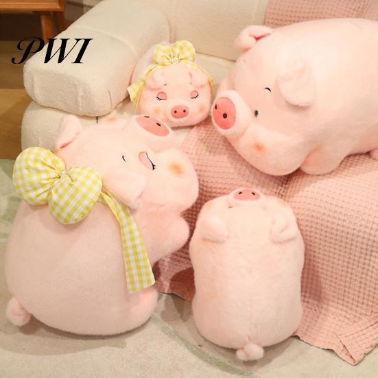 Multifunctioneel Pluche Speelgoed Zacht Varkenskussen Schattig Roze Knuffeldier Kussen Verjaardagscadeau voor Kinderen Meisjes Sofa
