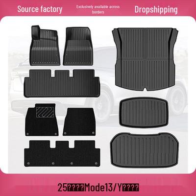 Tesla Model 3/Model Y TPE Floor Mats & Trunk Accessories for Version 25