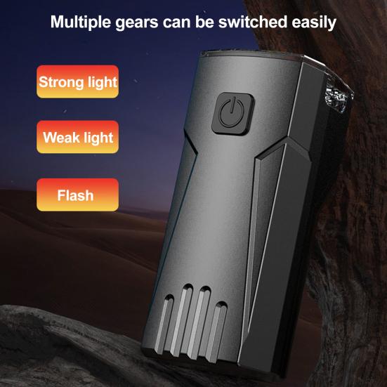 Bicycle Headlight Waterproof Modes Adjustable USB Rechargeable Universal MTB Road Mountain Bike Night Riding LED Front Lamp