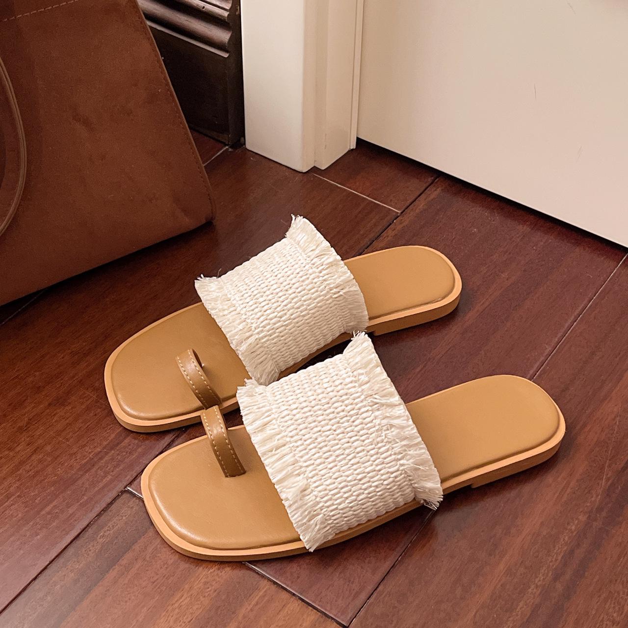 

Women s Plus Size Toe Sock Sandals: Summer Beach & Casual Wear 37 бежевый