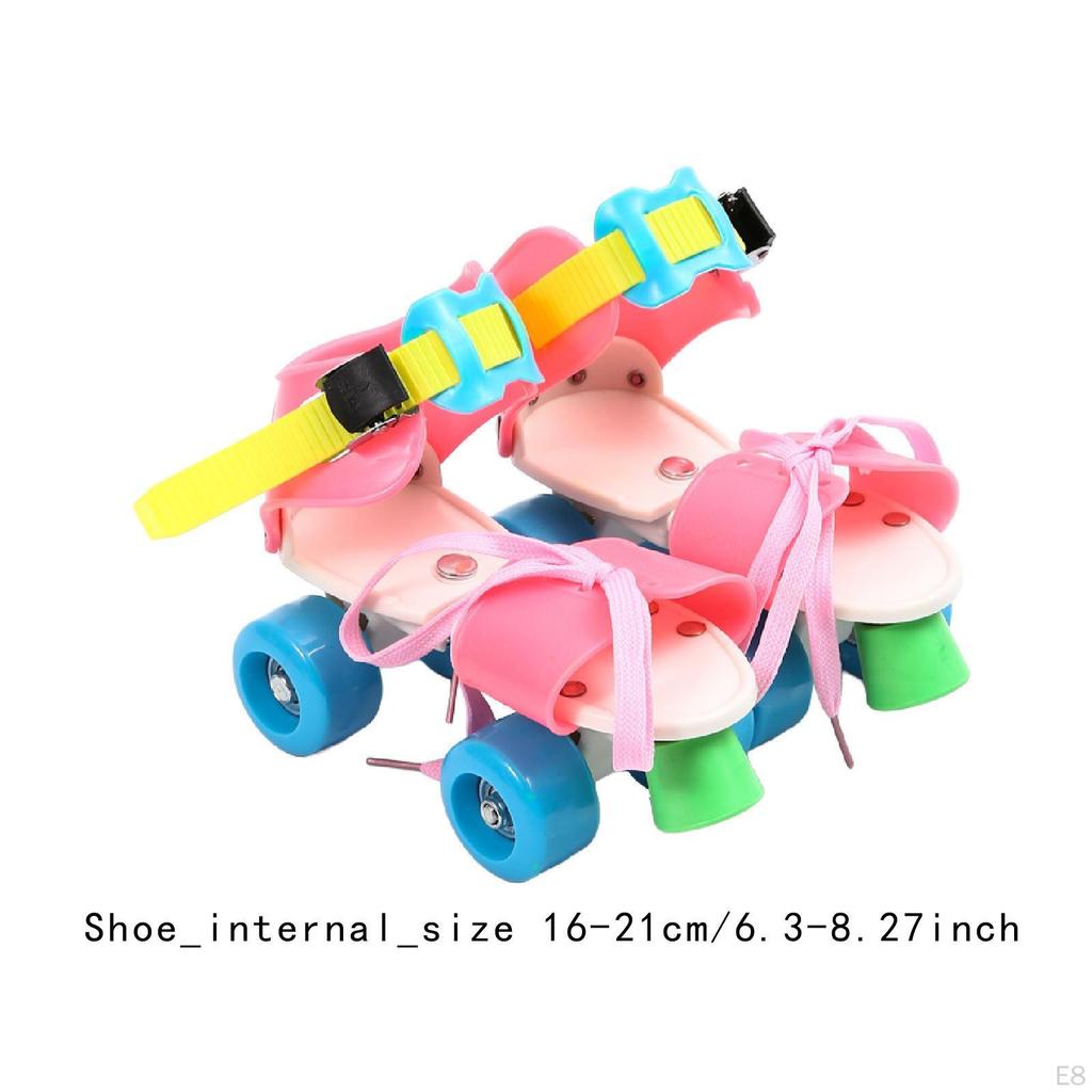 Dětské kolečkové brusle, dvouradové, lehké a pohodlné, čtyřkolečkové chrániče pro děti,